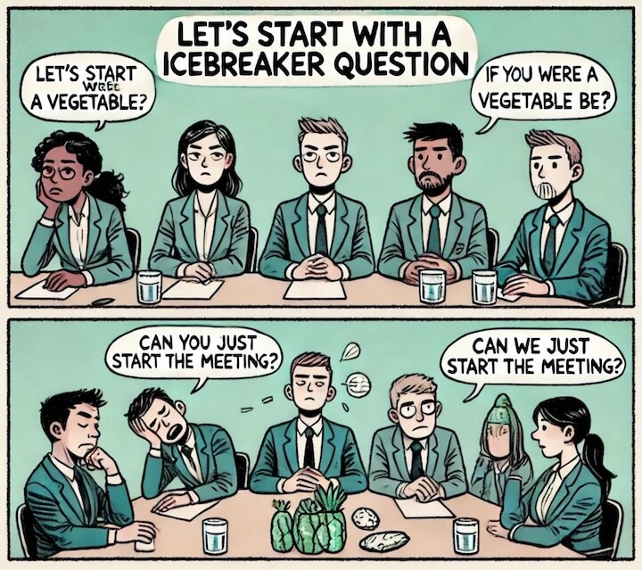 Cheesy icebreaker questions