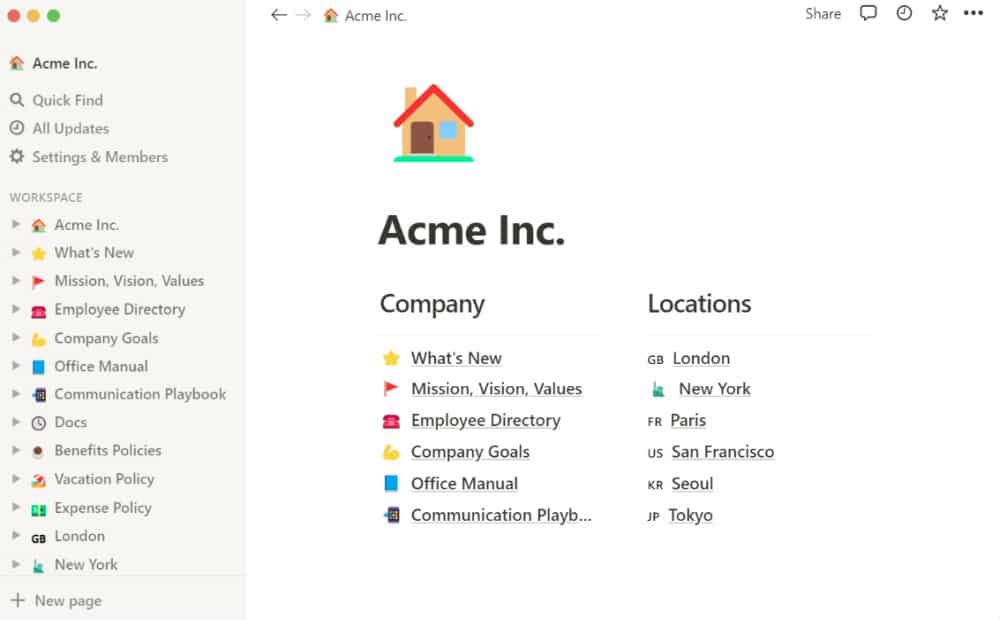 Notions docs and wiki