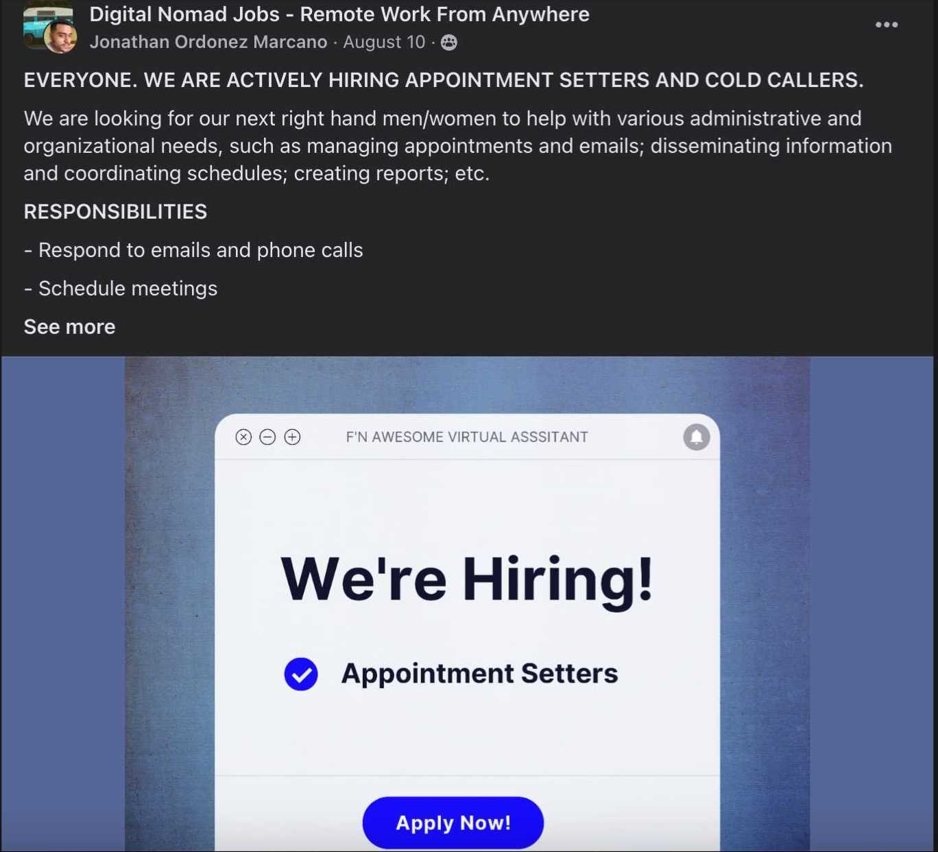 Groups are an excellent way to get your job ads in front of people for free.