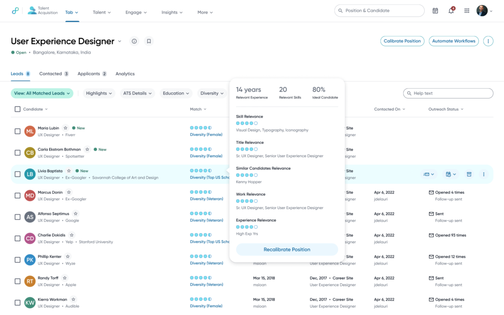 Eightfold AI recruiting