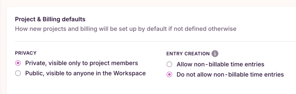 How to enforce billable entries in Toggl Track