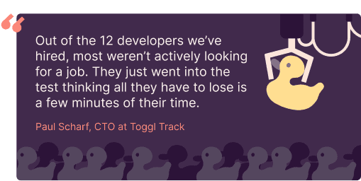 how Toggl attracts passive candidates